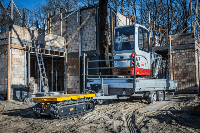 Compacte Fero transportcarrier voor het veilig en efficiënt verplaatsen van bouwmaterialen