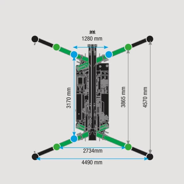 Technisches Datenblatt des BG Lift M400 Li-ion mit wichtigen Leistungsangaben