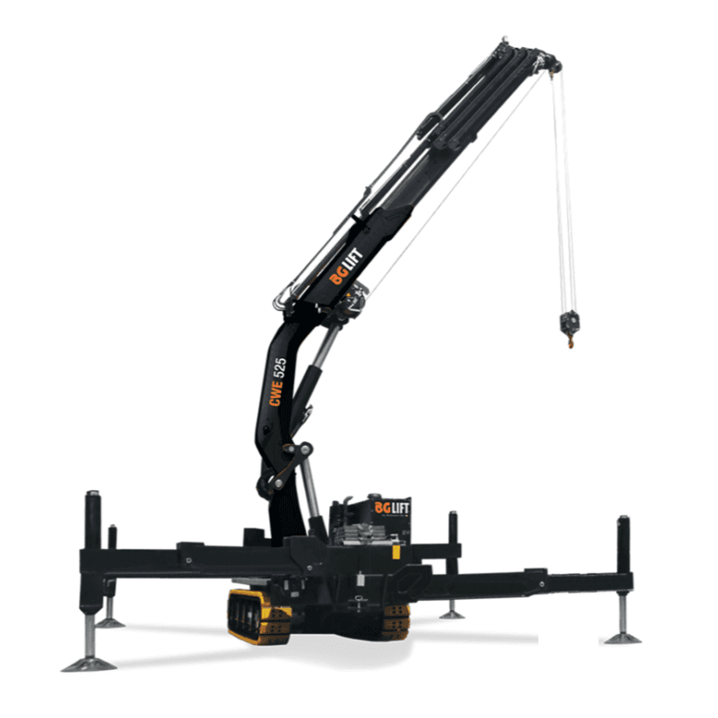BG Lift CWE525 Kran für flexible Hebeeinsätze auf beengten Baustellen und in Industriehallen