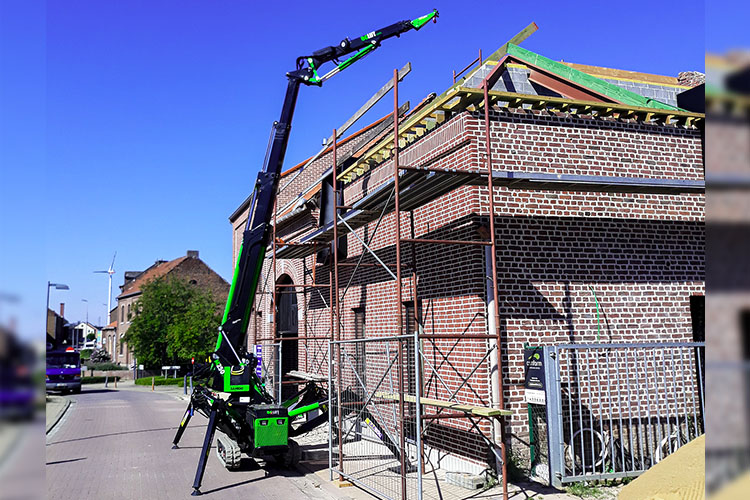 BG Lift M250 Li-ion accugedreven minihijskraan voor emissievrij hijsen